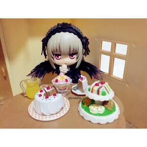 Rating: Safe Score: 0 Tags: 1girl cake cake_slice chair chibi doll food fruit hairband lolita_fashion lolita_hairband long_hair pastry plate silver_hair solo strawberry suigintou table teacup wings User: admin