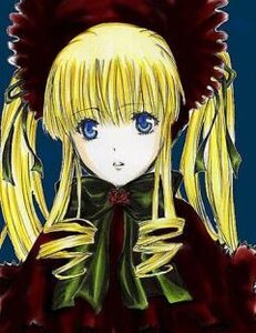 Rating: Safe Score: 0 Tags: 1girl bangs blonde_hair blue_eyes bonnet bow bowtie drill_hair hat image long_hair long_sleeves looking_at_viewer shinku simple_background solo twin_drills twintails User: admin