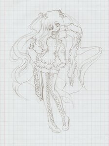 Rating: Safe Score: 0 Tags: 1girl boots cross-laced_footwear dress hair_ornament hatsune_miku image kirakishou lineart long_hair monochrome sketch solo thigh_boots thighhighs very_long_hair User: admin