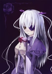 Rating: Safe Score: 0 Tags: 1girl asa_(swallowtail) barasuishou blush chocolate dress expressionless eyepatch flower image juliet_sleeves long_hair long_sleeves photoshop_(medium) pink_rose puffy_sleeves purple_dress purple_flower purple_rose red_flower red_rose rose rozen_maiden silver_hair solo suigintou white_hair yellow_eyes User: admin