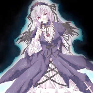 Rating: Safe Score: 0 Tags: 1girl black_ribbon black_wings detached_collar dress frills hairband image long_hair long_sleeves looking_at_viewer pink_eyes puffy_sleeves ribbon rose smile solo suigintou wings User: admin