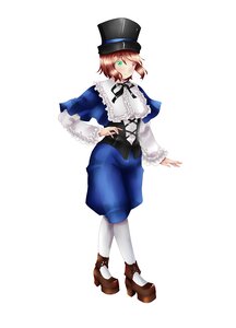 Rating: Safe Score: 0 Tags: 1girl brown_hair capelet frills full_body green_eyes hat image long_sleeves pantyhose ribbon short_hair solo souseiseki standing white_background white_legwear User: admin