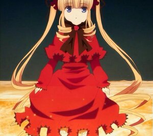 Rating: Safe Score: 0 Tags: 1girl blonde_hair blue_eyes bow bowtie dress drill_hair image long_hair long_sleeves looking_at_viewer red_dress shinku solo standing twintails very_long_hair User: admin