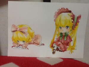 Rating: Safe Score: 0 Tags: 1girl blonde_hair bow dress drill_hair hair_bow image long_hair long_sleeves photo red_dress shinku shoes solo traditional_media watercolor_(medium) User: admin