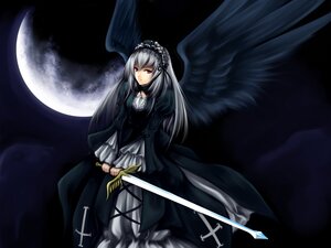 Rating: Safe Score: 0 Tags: 1girl auto_tagged bad_id bad_pixiv_id black_dress black_wings blackwing_phoenix cross dress flower frills full_moon hairband holding image juliet_sleeves long_hair long_sleeves looking_at_viewer moon night puffy_sleeves red_eyes rose rozen_maiden silver_hair solo suigintou sword weapon wings User: admin