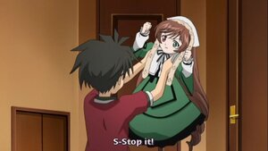 Rating: Safe Score: 0 Tags: 1boy 1girl black_hair brown_hair dress green_dress green_eyes head_scarf heterochromia image long_hair long_sleeves red_eyes ribbon solo suiseiseki very_long_hair User: admin