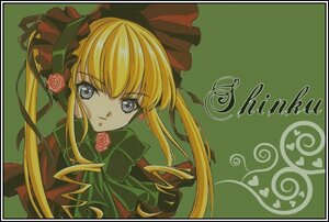 Rating: Safe Score: 0 Tags: 1girl bangs blonde_hair blue_eyes bonnet bow bowtie dress flower green_background green_bow image letterboxed long_hair long_sleeves looking_at_viewer pink_rose rose shinku sidelocks simple_background solo twintails User: admin