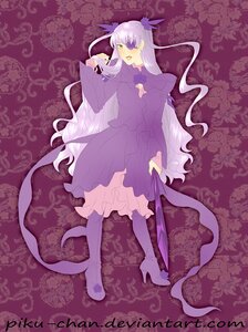 Rating: Safe Score: 0 Tags: 1girl barasuishou boots dress frills full_body high_heel_boots high_heels image long_dress long_hair long_sleeves purple_dress solo standing thigh_boots two_side_up very_long_hair yellow_eyes User: admin