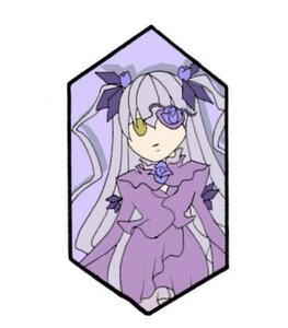 Rating: Safe Score: 0 Tags: 1girl barasuishou blue_flower blue_rose dress eyepatch flower image long_hair long_sleeves looking_at_viewer purple_dress purple_flower ribbon rose simple_background solo two_side_up very_long_hair white_background yellow_eyes User: admin