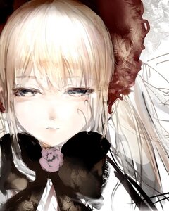 Rating: Safe Score: 0 Tags: 1girl bangs blonde_hair blue_eyes closed_mouth eyebrows_visible_through_hair flower half-closed_eyes image lace long_hair looking_at_viewer portrait shinku solo User: admin