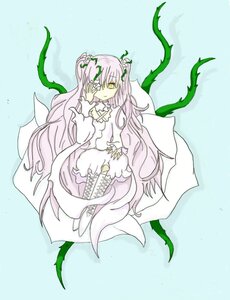 Rating: Safe Score: 0 Tags: 1girl boots dress expressionless flower image kirakishou long_hair long_sleeves looking_at_viewer no_nose personification pink_hair plant sitting solo ultimate_madoka very_long_hair vines white_dress yellow_eyes User: admin