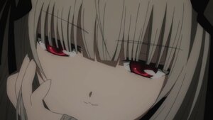 Rating: Safe Score: 3 Tags: 1girl bangs blonde_hair blunt_bangs close-up eyebrows_visible_through_hair face image looking_at_viewer red_eyes solo suigintou User: admin