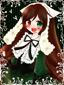 Rating: Safe Score: 0 Tags: 1girl :d blush brown_hair dress frills green_dress green_eyes head_scarf heterochromia image long_hair long_sleeves looking_at_viewer open_mouth red_eyes smile solo suiseiseki twintails very_long_hair User: admin