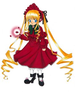 Rating: Safe Score: 0 Tags: 1girl black_footwear blonde_hair blue_eyes bonnet bow bowtie dress drill_hair flower full_body green_bow image long_hair long_sleeves looking_at_viewer red_dress rose shinku shoes sidelocks simple_background solo standing twin_drills twintails very_long_hair white_background white_legwear User: admin