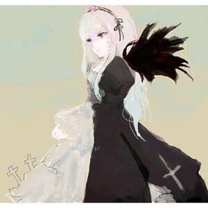 Rating: Safe Score: 0 Tags: 1girl black_dress black_wings dress frilled_sleeves frills hairband image juliet_sleeves long_hair long_sleeves pink_eyes puffy_sleeves silver_hair simple_background solo suigintou wings User: admin