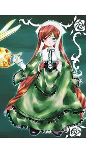 Rating: Safe Score: 0 Tags: 1girl brown_hair dress frills full_body green_dress green_eyes heterochromia image long_hair long_sleeves looking_at_viewer red_eyes solo standing suiseiseki twintails very_long_hair watering_can User: admin