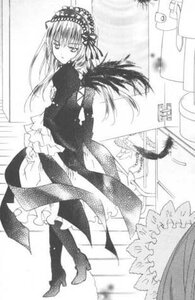 Rating: Safe Score: 0 Tags: 1girl boots dress flower frills full_body greyscale hairband high_heel_boots high_heels image lolita_hairband long_hair long_sleeves looking_at_viewer looking_back monochrome solo standing suigintou wings User: admin