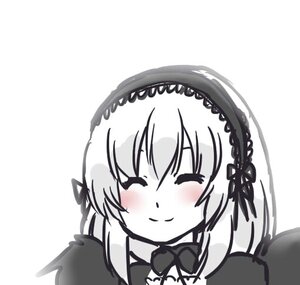 Rating: Safe Score: 0 Tags: 1girl bangs blush bow bowtie closed_eyes closed_mouth eyebrows_visible_through_hair facing_viewer gothic_lolita hair_between_eyes hairband image lolita_fashion long_hair monochrome simple_background smile solo striped suigintou vertical_stripes white_background wings User: admin