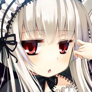 Rating: Safe Score: 0 Tags: 1girl bangs black_ribbon blush eyebrows_visible_through_hair hair_between_eyes head_tilt image long_hair looking_at_viewer parted_lips portrait red_eyes ribbon silver_hair solo suigintou User: admin