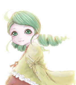 Rating: Safe Score: 0 Tags: 1girl ahoge blush closed_mouth dress drill_hair green_eyes green_hair image kanaria long_sleeves looking_at_viewer simple_background smile solo striped twin_drills upper_body vertical_stripes white_background User: admin