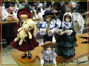 Rating: Safe Score: 0 Tags: blonde_hair blurry blurry_background blurry_foreground brown_hair depth_of_field doll dress hat multiple_dolls multiple_girls photo short_hair tagme User: admin