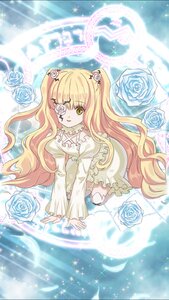 Rating: Safe Score: 0 Tags: 1girl blonde_hair blue_flower blue_rose dress eyepatch flower hair_flower hair_ornament image kirakishou long_hair rose solo sparkle thorns tongue tongue_out very_long_hair white_flower white_rose yellow_eyes User: admin