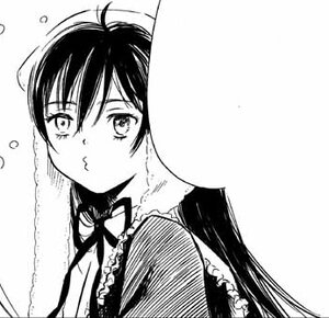 Rating: Safe Score: 0 Tags: 1girl :< blush closed_mouth frills greyscale long_hair looking_at_viewer monochrome pout simple_background solo striped upper_body User: admin