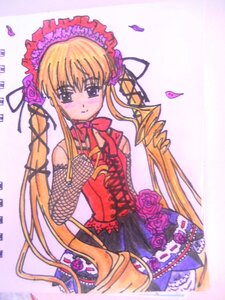 Rating: Safe Score: 0 Tags: 1girl blonde_hair bonnet dress drill_hair elbow_gloves flower frills gloves image lolita_fashion long_hair petals pink_flower pink_rose red_flower red_rose ribbon rose shinku solo striped twin_drills twintails very_long_hair User: admin