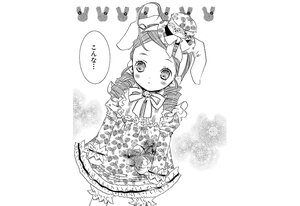 Rating: Safe Score: 0 Tags: 1girl animal_ears blush bunny_ears closed_mouth dress drill_hair frills greyscale image kanaria long_sleeves looking_at_viewer monochrome ringlets solo twin_drills User: admin