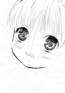 Rating: Safe Score: 0 Tags: 1girl blush close-up eyebrows_visible_through_hair greyscale hinaichigo image looking_at_viewer monochrome sketch solo User: admin