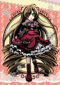 Rating: Safe Score: 0 Tags: 1girl :d auto_tagged boots bow brown_hair cross-laced_footwear dress drill_hair frills full_body green_eyes heterochromia image long_hair pantyhose red_eyes smile solo suiseiseki very_long_hair User: admin