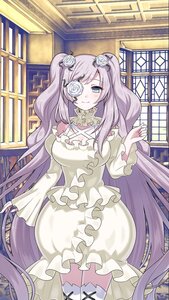 Rating: Safe Score: 0 Tags: 1girl blue_eyes breasts dress flower frills hair_flower hair_ornament image kirakishou long_hair looking_at_viewer rose smile solo thighhighs twintails very_long_hair white_dress white_flower white_rose window User: admin