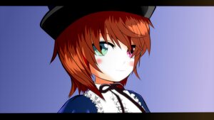 Rating: Safe Score: 0 Tags: 1girl black_headwear brown_hair closed_mouth collar frills green_eyes hat heterochromia image letterboxed long_sleeves looking_at_viewer short_hair smile solo souseiseki User: admin