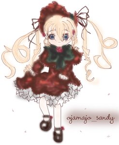 Rating: Safe Score: 0 Tags: 1girl blonde_hair bloomers blue_eyes bow dress flower full_body image long_hair long_sleeves looking_at_viewer red_dress rose shinku shoes simple_background solo standing twintails very_long_hair white_background white_legwear User: admin