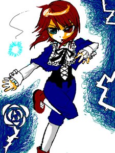 Rating: Safe Score: 0 Tags: 1boy 1girl auto_tagged blue_eyes frills full_body heterochromia image long_sleeves red_eyes red_hair short_hair solo souseiseki standing User: admin