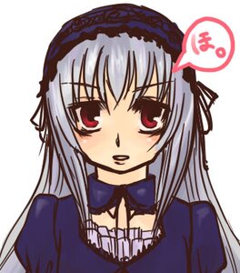 Rating: Safe Score: 0 Tags: 1girl bangs blush dress image long_hair long_sleeves looking_at_viewer puffy_sleeves red_eyes silver_hair simple_background solo suigintou upper_body white_background User: admin