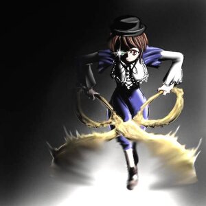 Rating: Safe Score: 0 Tags: 1girl brown_hair dress frills full_body hat holding image long_sleeves motion_blur short_hair solo souseiseki standing User: admin