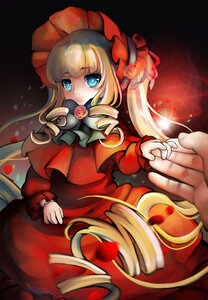 Rating: Safe Score: 0 Tags: 1girl blonde_hair blue_eyes bonnet bow dress drill_hair flower hat image long_hair long_sleeves looking_at_viewer red_dress rose shinku solo solo_focus twin_drills twintails very_long_hair User: admin