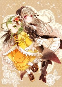 Rating: Safe Score: 0 Tags: 2girls ahoge back-to-back bloomers boots bow commentary_request dress drill_hair flower frills gothic_lolita green_eyes green_hair hair_ornament hairband heart high_heels highres holding_hands image kanaria lolita_fashion long_hair long_sleeves mary_janes moru multiple_girls pair pantyhose puffy_sleeves red_eyes rose rozen_maiden shoes silver_hair smile suigintou white_legwear wide_sleeves wings User: admin