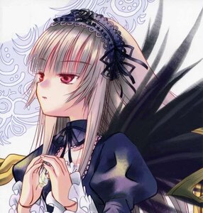 Rating: Safe Score: 0 Tags: 1girl bangs black_ribbon black_wings dress frilled_sleeves frills hairband image juliet_sleeves long_hair long_sleeves puffy_sleeves red_eyes ribbon silver_hair solo suigintou upper_body wings User: admin