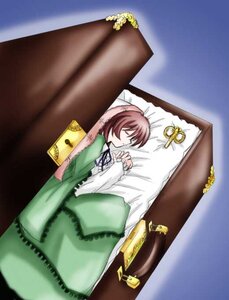 Rating: Safe Score: 0 Tags: 1girl brown_hair closed_eyes dress flower green_dress image long_sleeves short_hair sleeping solo souseiseki suiseiseki User: admin