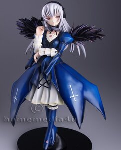 Rating: Safe Score: 0 Tags: 1girl black_wings boots detached_collar doll dress frills full_body hairband long_hair long_sleeves looking_at_viewer silver_hair solo standing suigintou wings User: admin