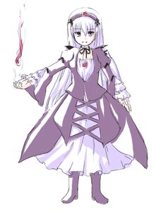 Rating: Safe Score: 0 Tags: 1girl animated animated_gif boots dress frills full_body hairband image long_hair long_sleeves looking_at_viewer rozen_maiden ruku_(alicecreation) simple_background solo standing suigintou very_long_hair white_background User: admin