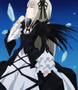 Rating: Safe Score: 0 Tags: 1girl black_dress black_ribbon blue_background closed_eyes cross-laced_clothes dress frilled_sleeves frills hairband image long_hair long_sleeves profile ribbon silver_hair solo suigintou very_long_hair wide_sleeves wings User: admin