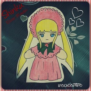 Rating: Safe Score: 0 Tags: 1girl artist_name bangs blonde_hair blue_eyes bonnet bow capelet character_name closed_mouth dress english_text expressionless flower heart image long_hair looking_at_viewer photo red_dress shinku sidelocks solo twin_drills twintails User: admin