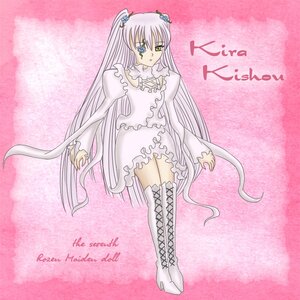 Rating: Safe Score: 0 Tags: 1girl boots character_name cross-laced_footwear dress eyepatch flower frills full_body image kirakishou knee_boots long_hair long_sleeves pink_background pink_theme solo standing thigh_boots thighhighs very_long_hair white_footwear yellow_eyes User: admin