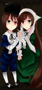 Rating: Safe Score: 0 Tags: 2girls blue_dress brown_hair dress green_dress green_eyes hat head_scarf heterochromia holding_hands image interlocked_fingers long_hair long_sleeves looking_at_viewer multiple_girls pair pantyhose red_eyes short_hair siblings sisters souseiseki suiseiseki twins very_long_hair User: admin