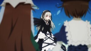 Rating: Safe Score: 0 Tags: 1boy 2girls black_dress blurry blurry_background blurry_foreground brown_hair depth_of_field dress frills gothic_lolita hairband image lolita_fashion lolita_hairband long_hair long_sleeves looking_at_another motion_blur multiple multiple_girls red_eyes ribbon silver_hair solo_focus standing suigintou tagme wings User: admin