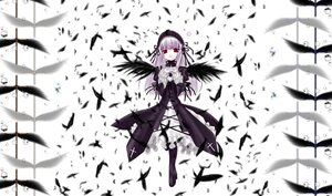 Rating: Safe Score: 0 Tags: 1girl artist_request bangs black_dress black_feathers black_ribbon black_wings blurry blurry_foreground depth_of_field dress feathers flower frilled_sleeves frills full_body hairband image interlocked_fingers lolita_hairband long_hair long_sleeves looking_at_viewer motion_blur own_hands_clasped own_hands_together red_eyes ribbon rozen_maiden silver_hair simple_background solo suigintou very_long_hair white_background wings User: admin