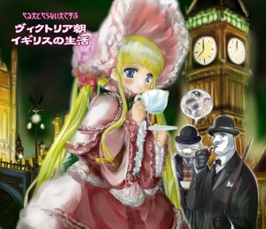 Rating: Safe Score: 0 Tags: 1girl blonde_hair blue_eyes bonnet clock cup dress frills hat image long_hair long_sleeves looking_at_viewer shinku solo teacup top_hat very_long_hair User: admin